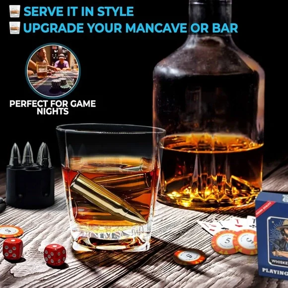 Whiskey Gift Set For Men - Cowboy/Western-Themed Premium Novelty Liquor Set - Picture 6 of 8